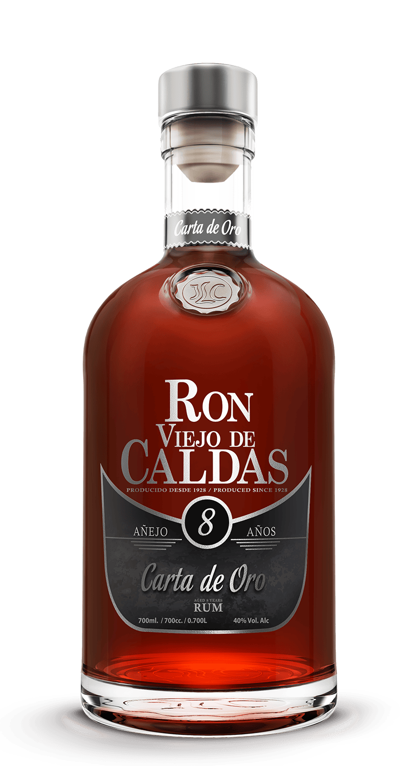 Ron Viejo de Caldas - Carta de Oro 8ans