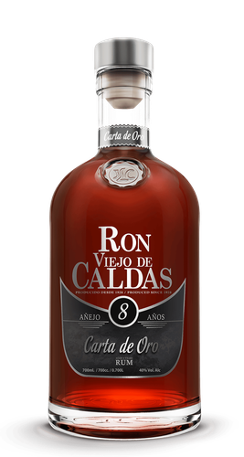 Ron Viejo de Caldas - Carta de Oro 8ans